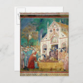St. Clare Embraces het lichaam van St. Francis Briefkaart (Voorkant / Achterkant)