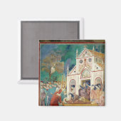 St. Clare Embraces het lichaam van St. Francis Magneet (Voorkant / Achterkant)