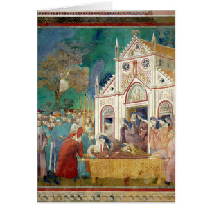 St Clare embrasse le corps de St Francis