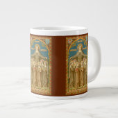 St. Clare of Assisi & Nuns (SAU27) XL Coffee Mok 3 (Voorkant rechts)