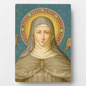 St. Clare of Assisi (SAU 027) 5"x7" Fotoplaat (voorkant)