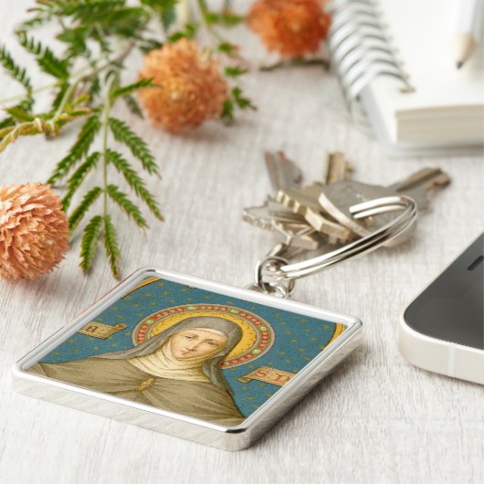 St. Clare of Assisi (SAU 027) Sleutelhanger (Zijkant)