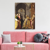 St. Clare Receive the Veil from St. Francis Canvas Afdruk (Insitu (Woonkamer))