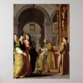St. Clare Receive the Veil from St. Francis Poster (Voorkant)