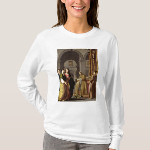 St. Clare Receive the Veil from St. Francis T-shirt