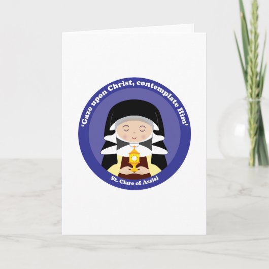 St. Clare van Assisi Kaart (Voorkant)