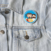 St. Cleopas van Emmaus Ronde Button 5,7 Cm (In situ)