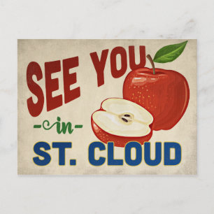 St. Cloud Minnesota Apple - Vintage Travel Briefkaart