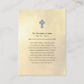 St. Columba van Iona Orthodox Christelijk Gebed Ka Plaatskaartje (Achterkant)