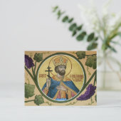 St. Constantine de Grote Prayer Card Briefkaart (Staand voorkant)