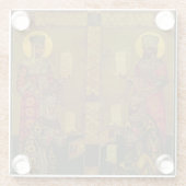 St. Constantine en St. Helena Glazen Onderzetter (Achterkant)