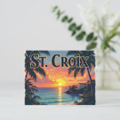 St Croix dromend Briefkaart (Staand voorkant)