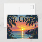 St Croix dromend Briefkaart (Voorkant / Achterkant)