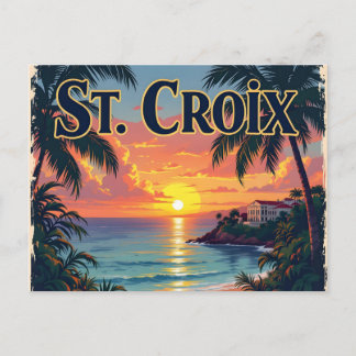 St Croix dromend Briefkaart