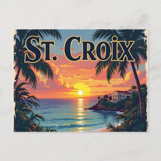 St Croix dromend Briefkaart (Voorkant)
