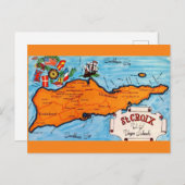 St Croix Kaart Ansichtkaart (Voorkant / Achterkant)