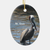 St. Croix Keramisch Ornament (Achterkant)