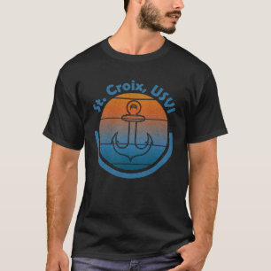 St Croix Sailor Anker USVI Captain Sail T-shirt