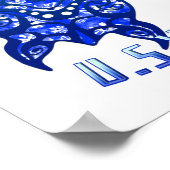 St Croix USVI Vacation Tribal Turtle Poster (Hoek)