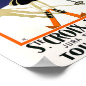 St. Croix Zwitserland Skiing Poster (Hoek)