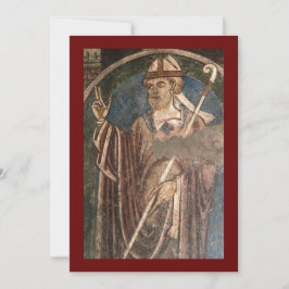 St. Cuthbert van Lindisfarne icoon gebedskaart Feestdagenkaart