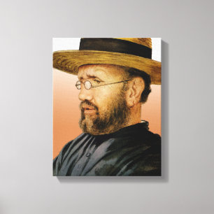 St. Damien van Molokai Canvas Afdruk