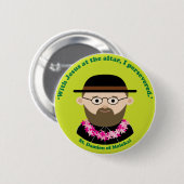 St. Damien van Molokai Ronde Button 5,7 Cm (Voorkant /achterkant)