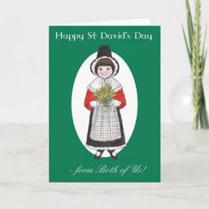St David Dag, Wels Kostuum, van allebei van ons Kaart