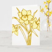 St David Gele de Kaart van de Gele narcis van de (Gele Bloem)