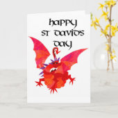 St David het Wenskaart van de Dag - het Engels Kaart (Gele Bloem)