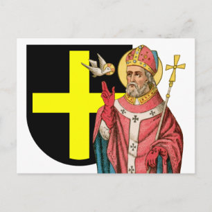 St. David of Wales (P 001) en Zijne Schild Briefkaart