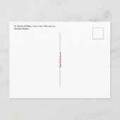 St. David of Wales (P 001) en Zijne Schild Briefkaart (Achterkant)
