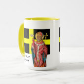 St. David of Wales (P 001) en Zijne vlag Mok (Voorkant links)