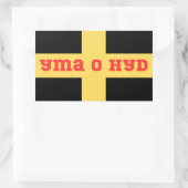St Davids Cymru Yma O Hyd Rechthoekige Sticker (Tas)