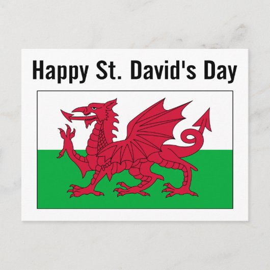St. David's Day 2 Briefkaart (Voorkant)