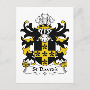 St David's Family Crest Briefkaart