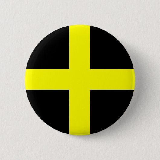 St. David's Flag Wales Welsh Ronde Button 5,7 Cm (Voorkant)