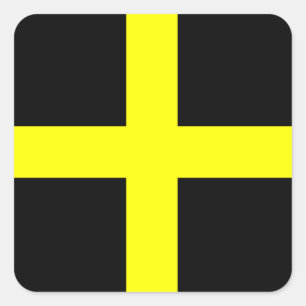 St. David's Flag Wales Welsh Vierkante Sticker