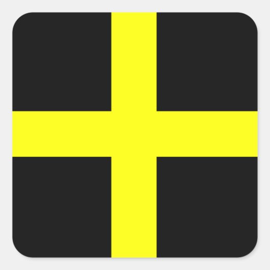 St. David's Flag Wales Welsh Vierkante Sticker (Voorkant)