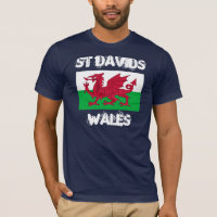 St Davids, Wales met Welsh flag