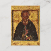 St. Demetrios, Wonderworker de la carte de prière  (Devant)