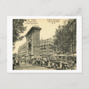 St. Denis Boulevard, Parijs, Frankrijk  Briefkaart