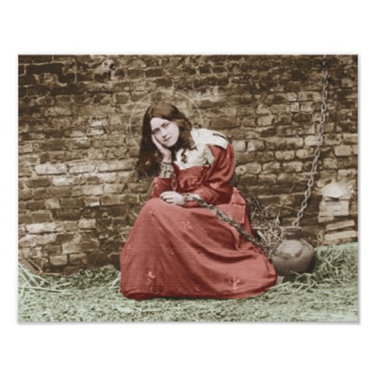 ST DEZE ALS JOAN VAN ARC.COLORIZED FOTO AFDRUK (Voorkant)