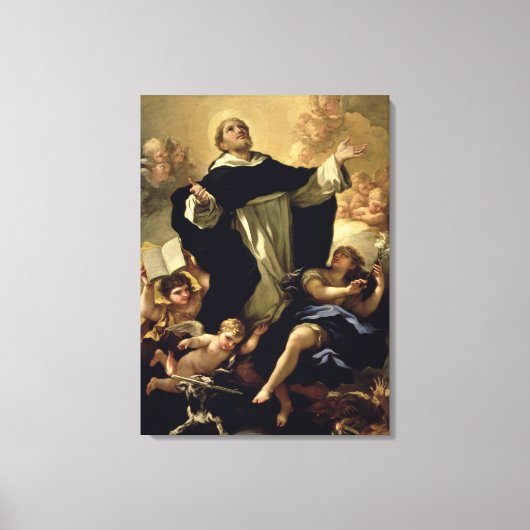 St. Dominic, 1170-1221 Canvas Afdruk (Voorkant)