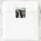 St. Dominic, c.1498-1505 Vierkante Sticker (Tas)