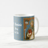 St. Dominic de Guzman (BK 011) Café Mug 2a (Devant droit)