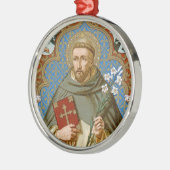 St. Dominic de Guzman (BK 011) Metalen Ornament (Links)