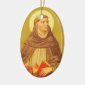 St. Dominic de Guzman (PM 02) Keramisch Ornament (Links)