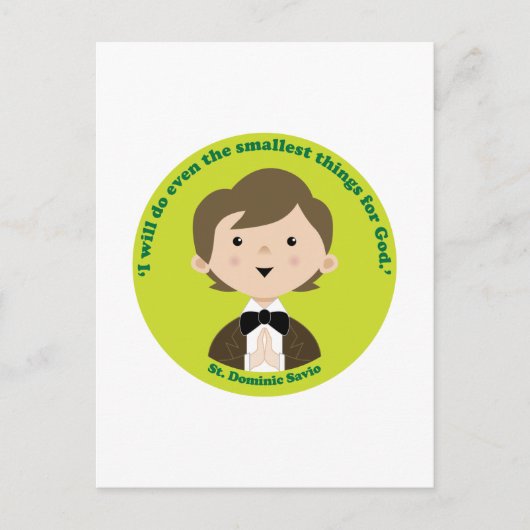St. Dominic Savio Briefkaart (Voorkant)