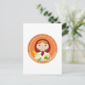 St. Dymphna Briefkaart (Staand voorkant)